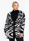 Long cardigan ZEBRA - black - #1