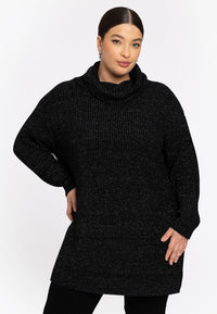 Turtleneck pullover - black - #1