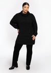 Turtleneck pullover - black