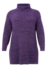 Turtleneck pullover - purple - #2