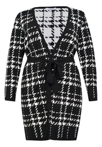 Cardigan CHECK - black - #4