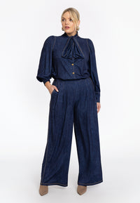 Marlene trousers DENIM DOLCE - blue - #1