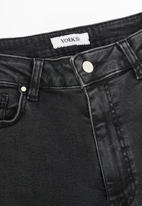 Jeans wide leg 5-pockets - black - #3