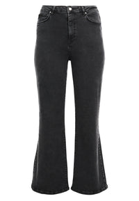 Jeans wide leg 5-pockets - black - #4