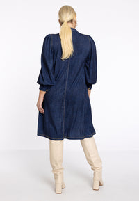 Dress with bow DENIM DOLCE - blue - #3