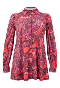 A-line blouse GLORIA - red - #3