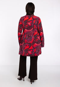 Tunic wide bottom GLORIA - red - #3