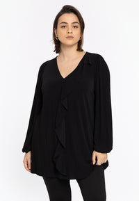 A-line tunic DOLCE PLISSE - black - #1