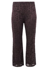 Trousers bootcut LACE - brown - #4