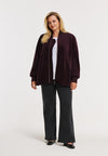 Bomber VELVET - dark red - #6