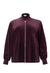 Bomber VELVET - dark red - #5