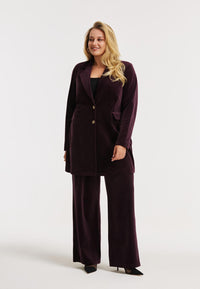 Blazer VELVET - dark red - #6