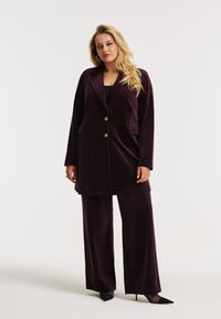 Blazer VELVET - dark red - #2