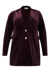 Blazer VELVET - dark red - #5