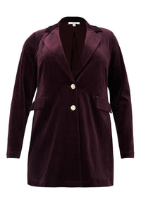 Blazer VELVET - dark red - #5
