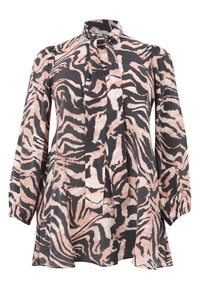 Blouse wide bottom MILLY - black - #5