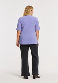 T-shirt A-line DOLCE - light purple - #3