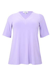 T-shirt A-line DOLCE - light purple - #5