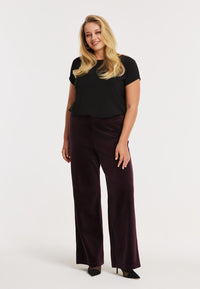 Trousers VELVET - dark red - #2