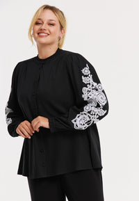 Blouse TWILL - black - #1