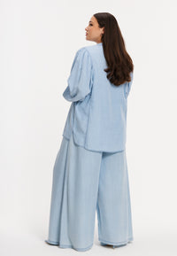 Blouse puff sleeve INDIGO LYOCELL - indigo - #3