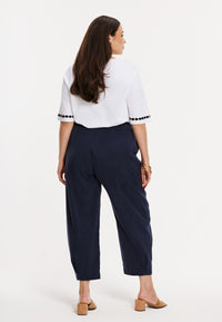 T-shirt cuff embellishment COTTON - white - #3