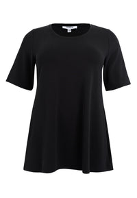 Tunic flare short sleeve LOUNGE - black - #4
