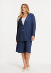 Blazer loose PINSTRIPE - blue
