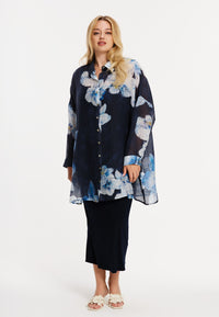 Blouse square ORCHID - blue - #5