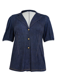 Blazer puffsleeve DENIM DOLCE - blue - #6