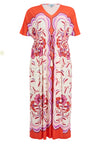 Maxi dress FLAMINGO - orange - #6
