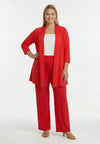 Cardigan pleated 3/4 sleeve UNI DOLCE - light red