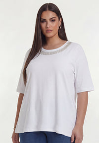 T-shirt GLASSBEADS - white - #2