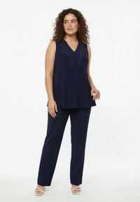 Singlet flare lace insert UNI DOLCE - blue - #2