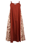Dress swing maxi BRICK - dark red - #3