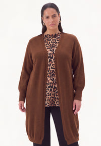 Cardigan SOFT - mid brown - #2