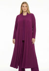 Cardigan extra long UNI DOLCE PLISSÉ - purple - #1