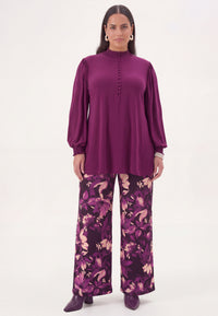 Tunic flare UNI DOLCE - purple - #1