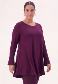 Tunic wide bottom ECO VERO - purple - #2