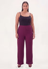 Trousers loose UNI DOLCE PLISSE - purple - #4