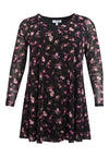 Tunic wide bottom ROSY - black - #4
