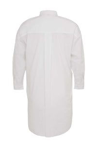 Tunic blouse cotton - white - #3