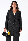 Blazer long DOTS - black