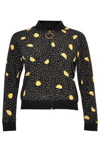 Jacket zip LEMON - black - #4