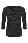 Shirt relax dropped neck DOTS - black - #3