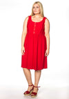 Dress ruffled strap DOLCE - red - #2