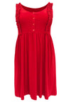 Dress ruffled strap DOLCE - red - #3