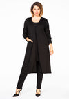 Cardigan pockets INTERLOCK - black - #2