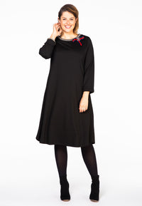 Dress beaded bow INTERLOCK - black - #1