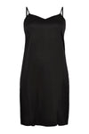 Dress spaghetti silk - black - #4